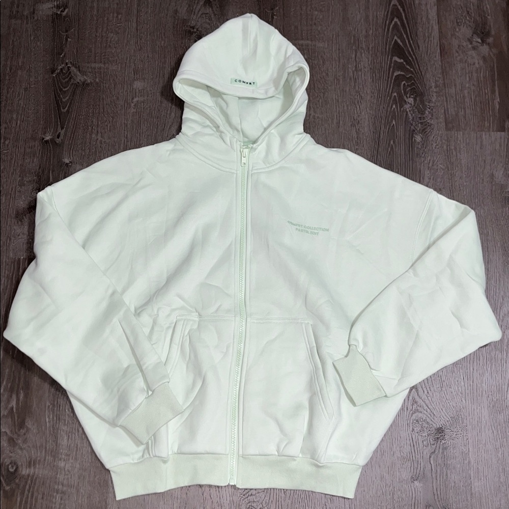 Comfrt Pastel Zip Hoodie in Mint Size Small - Picture 3 of 7